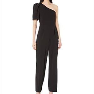 Calvin Klein Black One Shoulder Jumpsuit size 2